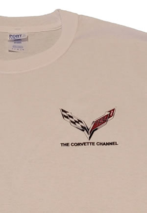 Corvette Channel T-Shirt White Front