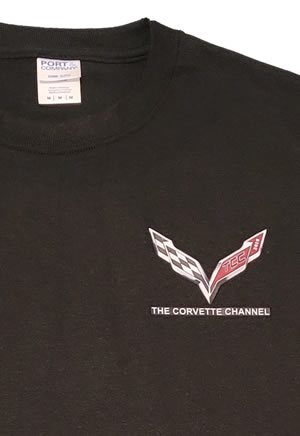 Corvette Channel T-Shirt Black Front