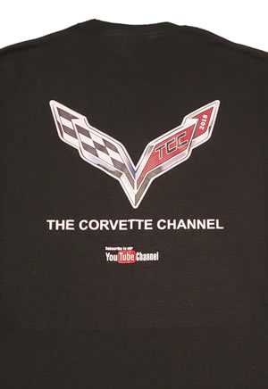 Corvette Channel T-Shirt Black Back