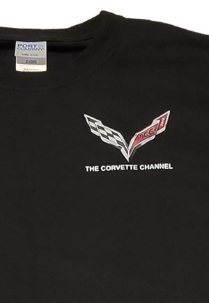 Corvette Channel T-Shirt Black Front